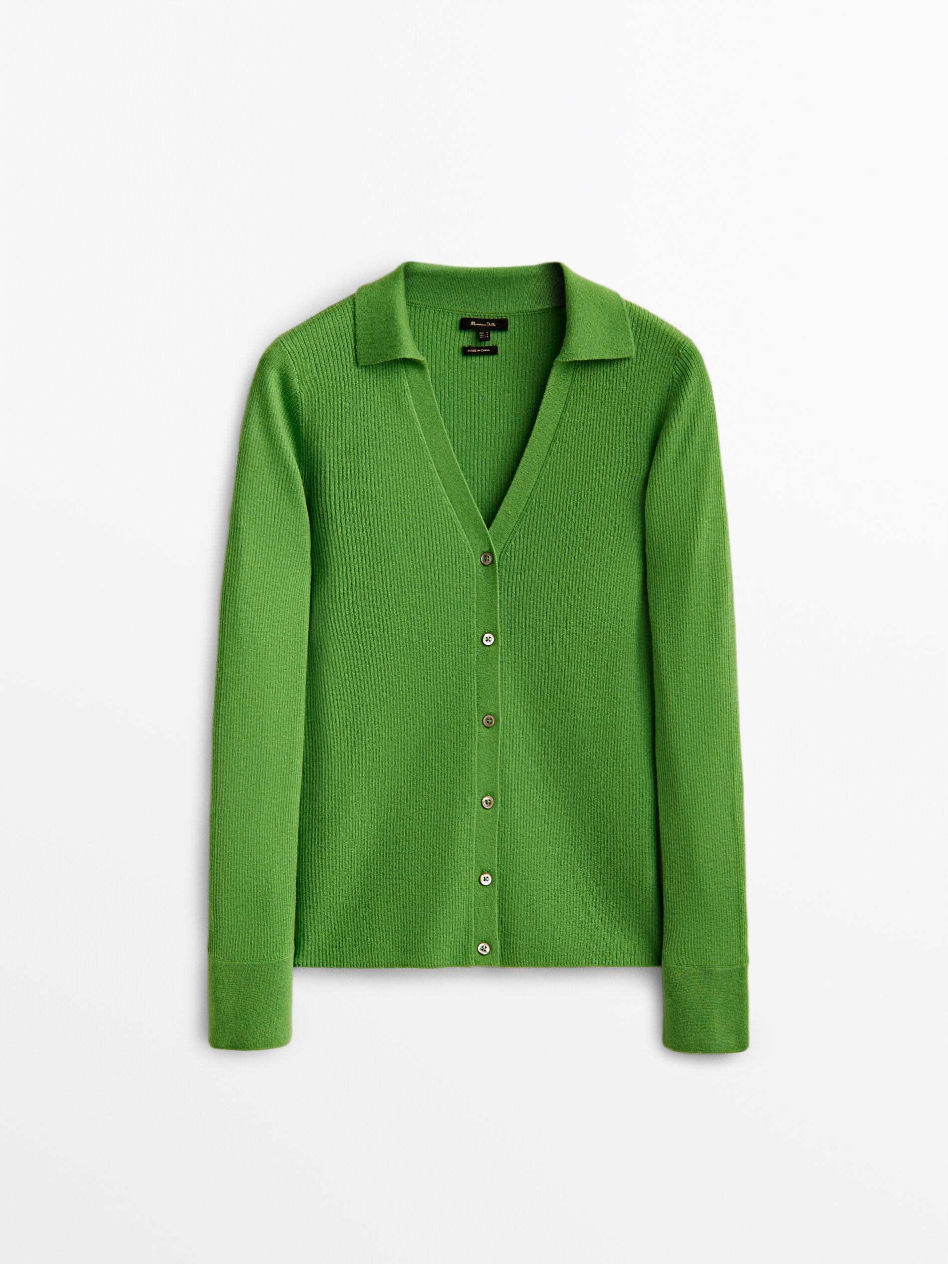 

Кардиган женский Massimo Dutti 05612615503 зеленый M, 05612615503