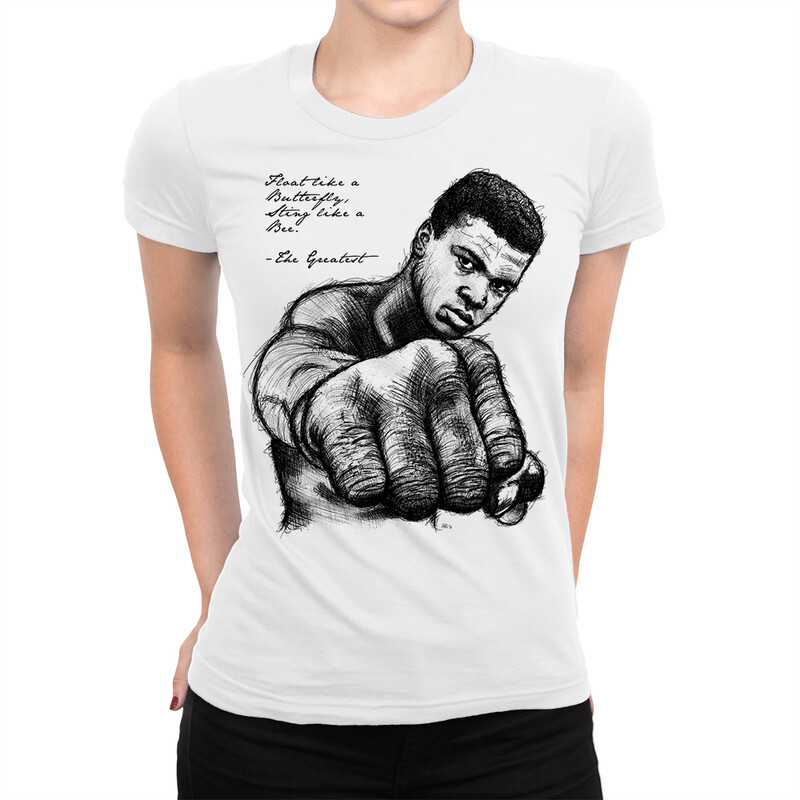 

Футболка женская DS Apparel Мухаммед Али 200018-1 белая 2XL, Белый, Мухаммед Али 200018-1