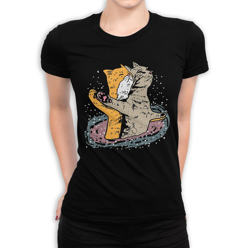 

Футболка женская DS Apparel Титаник - Котики 20006-1 черная L, Черный, Титаник - Котики 20006-1