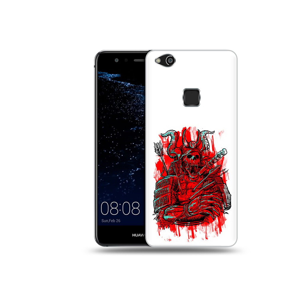 

Чехол MyPads Tocco для Huawei P10 Lite красный скелет воин (PT62135.59.413), Прозрачный, Tocco