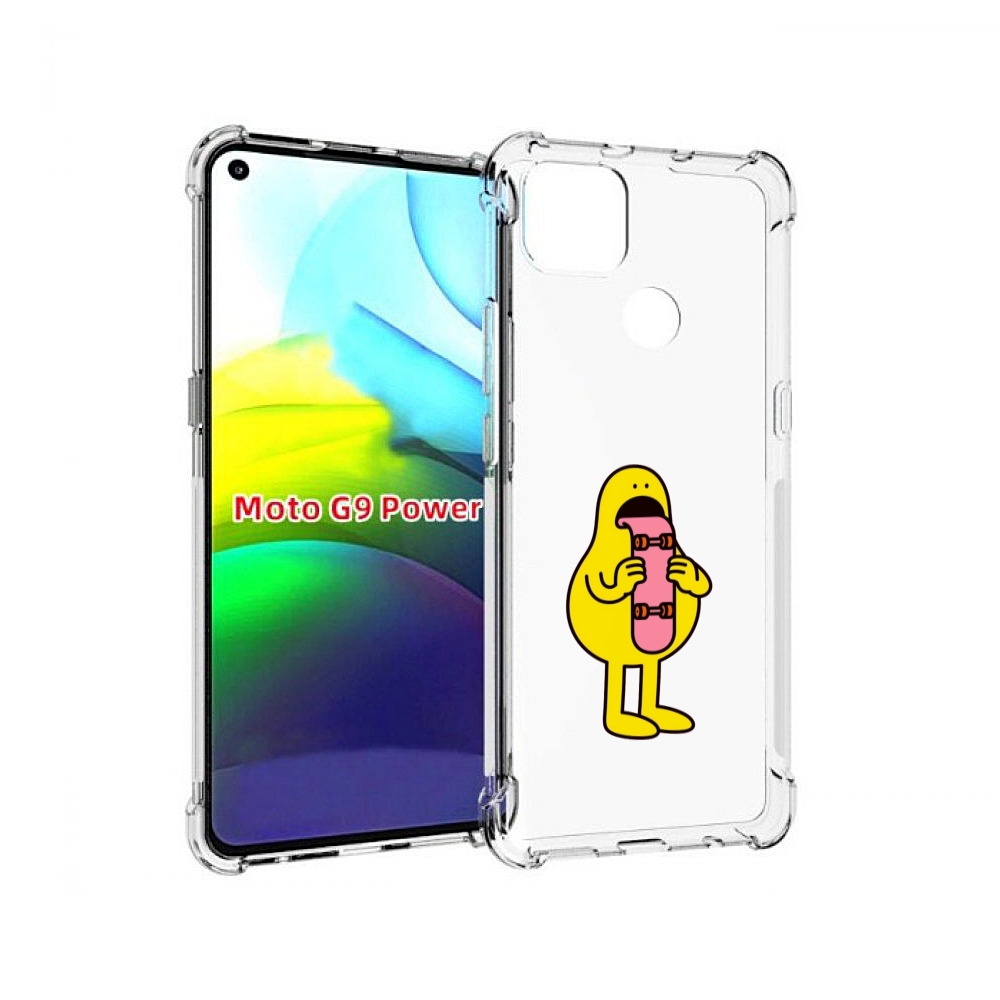 

Чехол MyPads язычок скейтер для Motorola Moto G9 Power, Прозрачный, Tocco