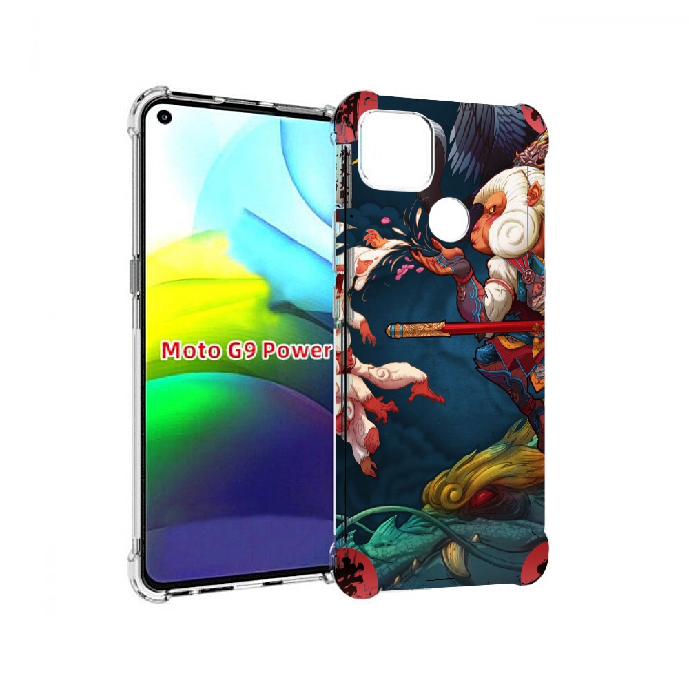 

Чехол MyPads японская обезьяна для Motorola Moto G9 Power, Прозрачный, Tocco