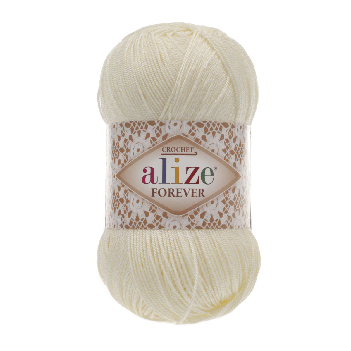 

Пряжа ALIZE Forever crochet 50г, 300м (100% микроакрил) ТУ (01 молочный), 5 мотков, Белый, Fashion boucle