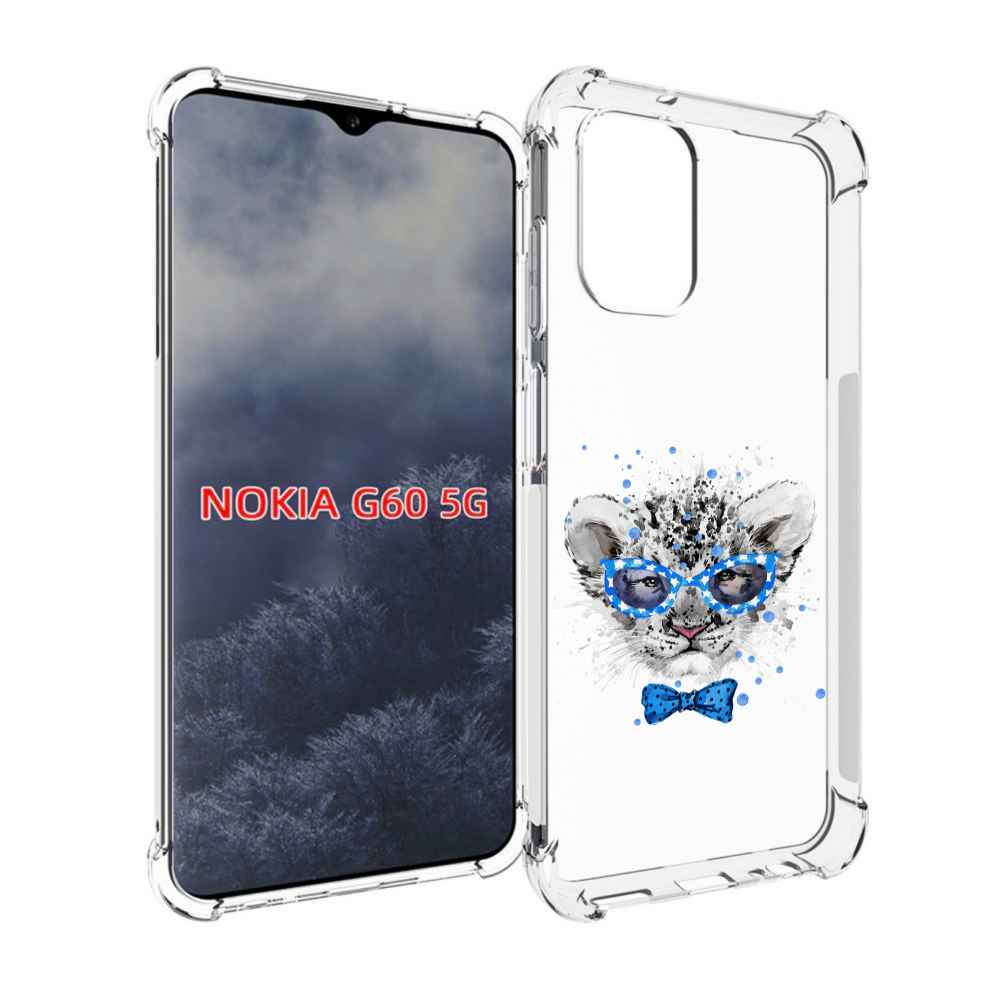 

Чехол MyPads тигренок с бабочкой для Nokia G60 5G, Прозрачный, Tocco