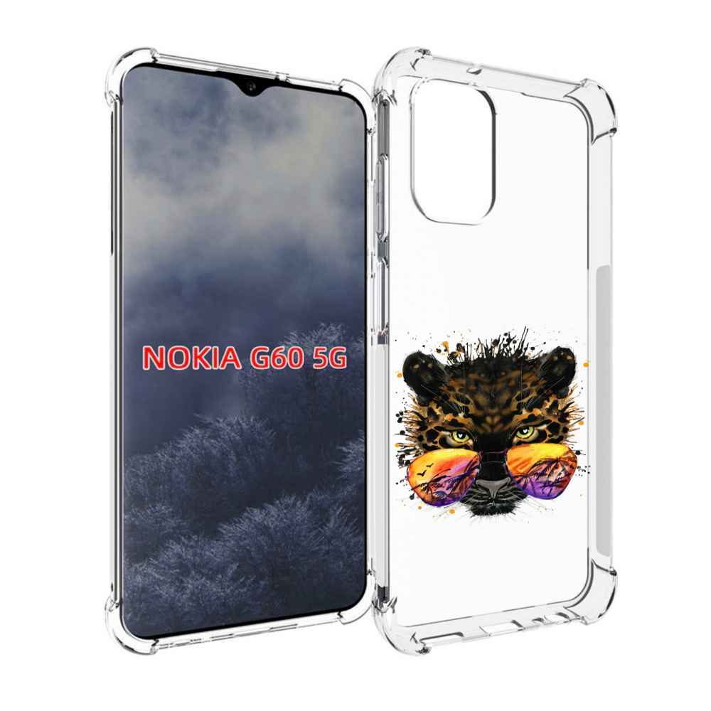 

Чехол MyPads тропический леопард для Nokia G60 5G, Прозрачный, Tocco