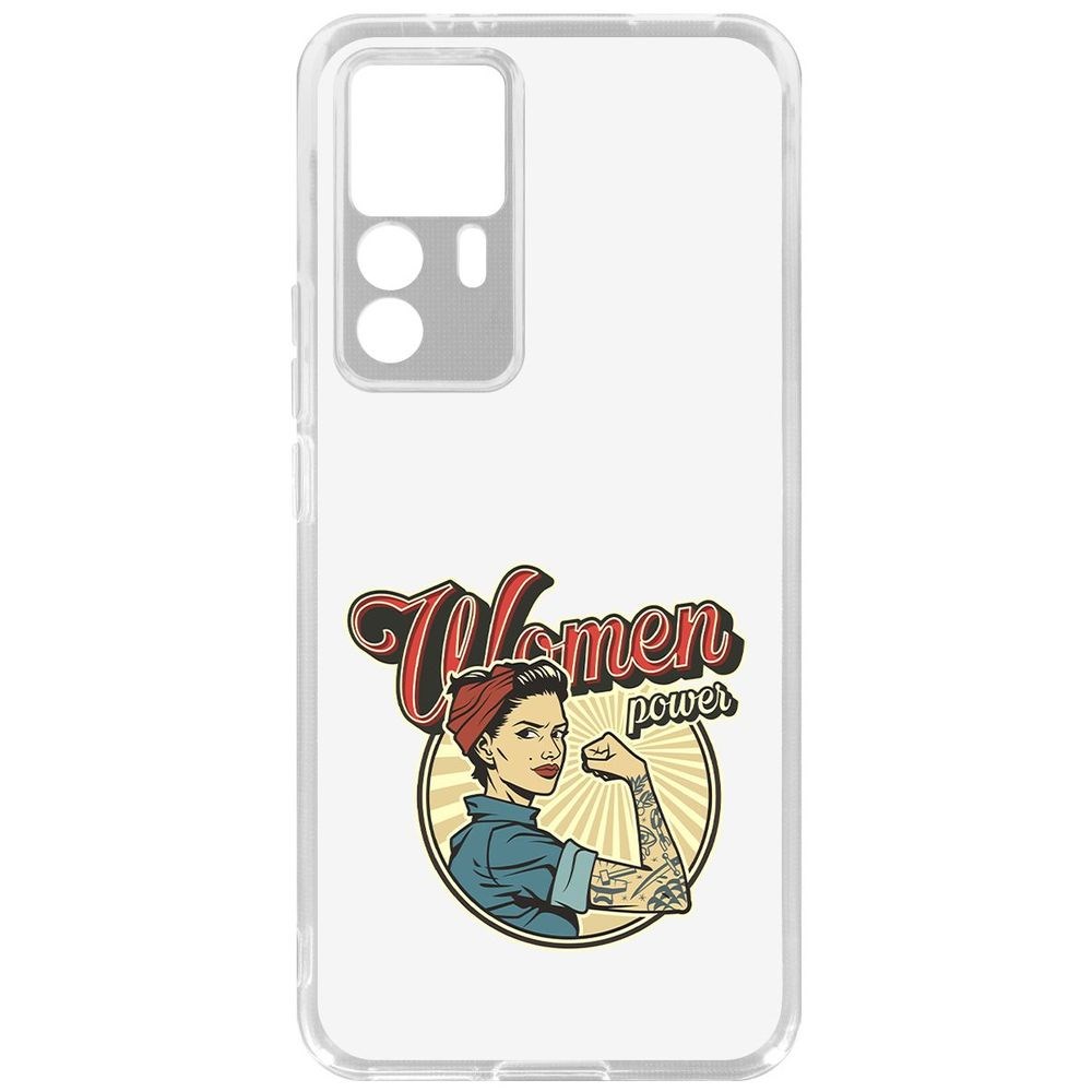

Чехол-накладка Кейс Women Power для Xiaomi 12T Pro, Прозрачный