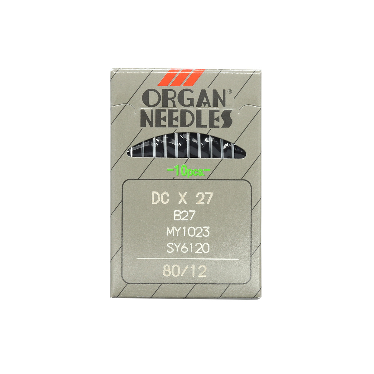 Иглы для оверлока Organ DCx27/B27 80 10 штук