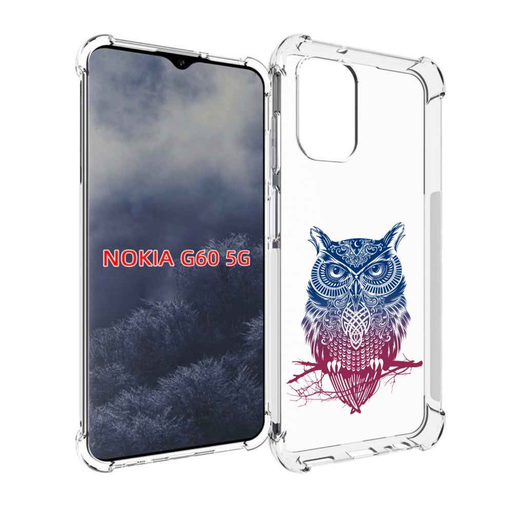 

Чехол MyPads хиппи сова для Nokia G60 5G, Прозрачный, Tocco