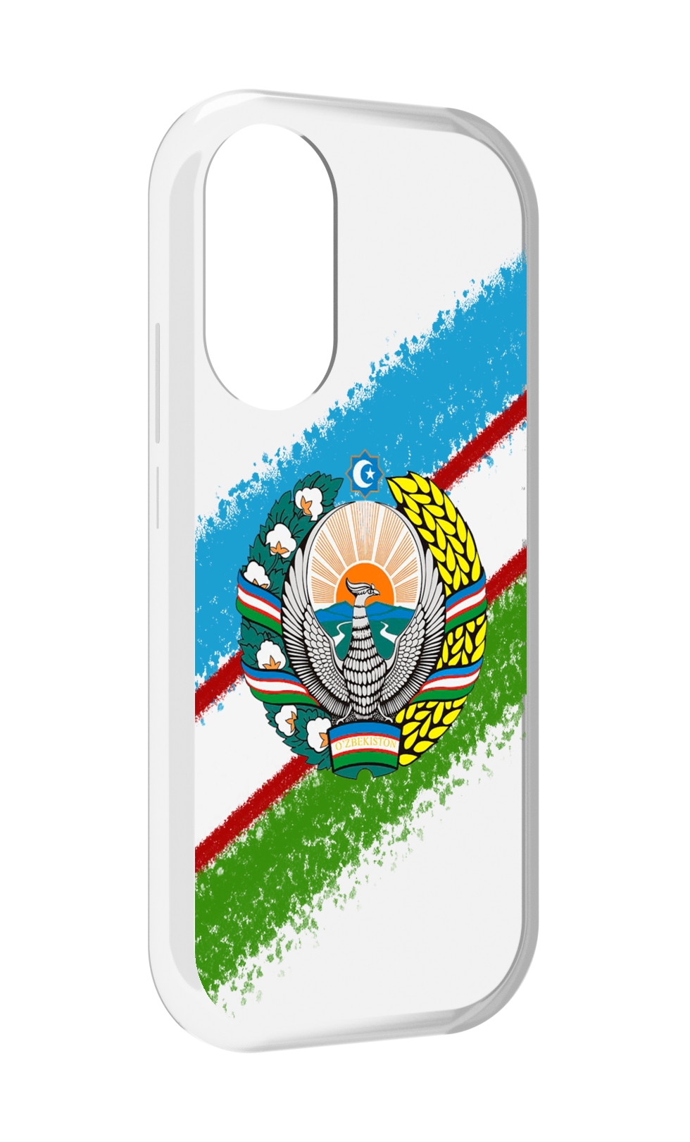 

Чехол MyPads Герб флаг Узбекистана для Honor X7, Прозрачный, Tocco