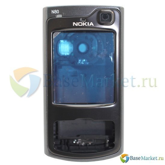 

Корпус BaseMarket для Nokia N80 (серебристо-черный)