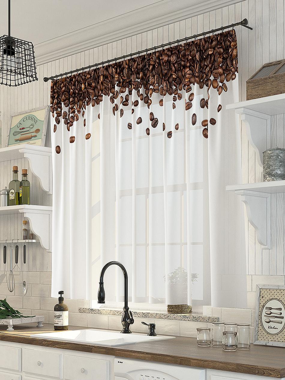 

Тюль AT HOME / шторы в комнату 300х150 см / Коулис, 533029