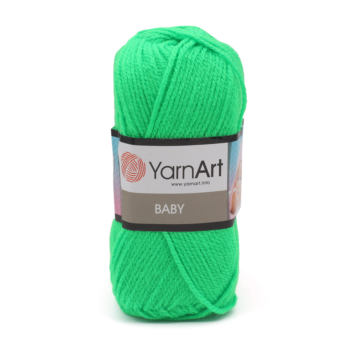 фото Пряжа yarnart 372023_00037 baby 8233 салатовый
