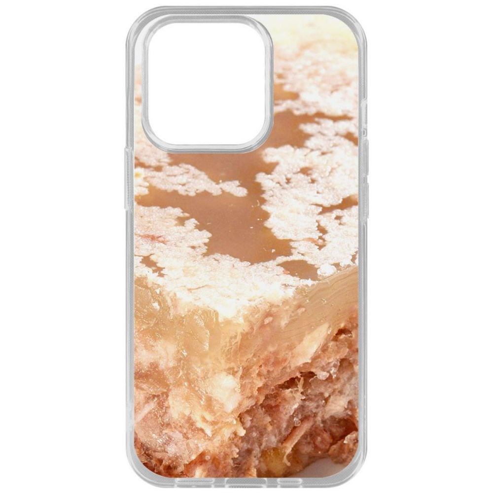 

Чехол-накладка Krutoff Clear Case Холодец для iPhone 14 Pro