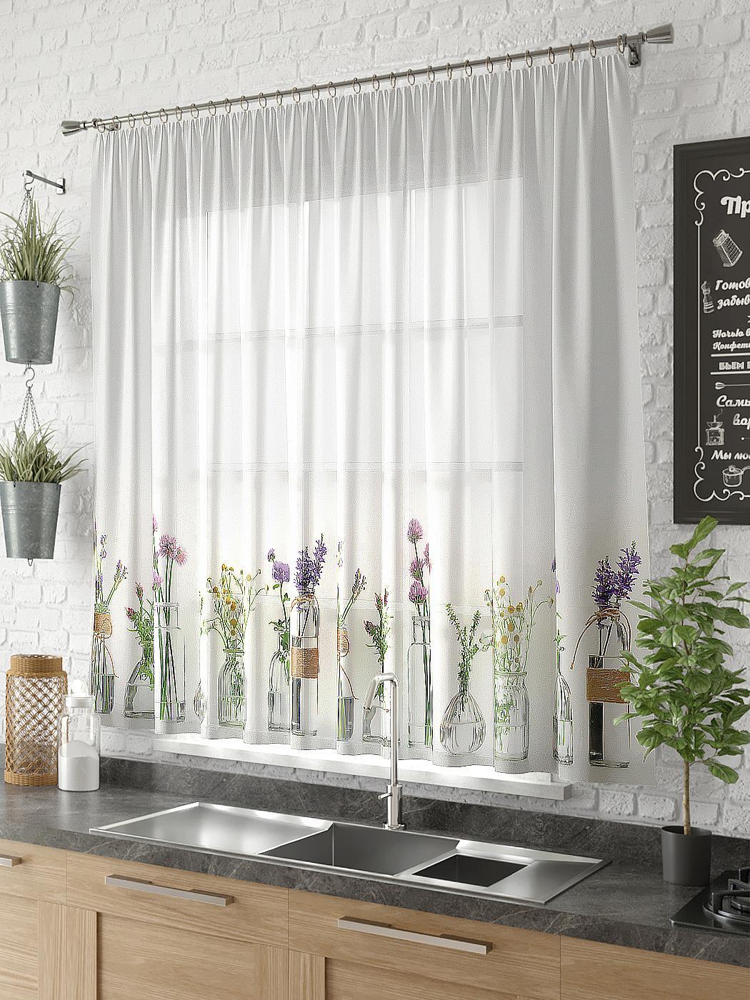 

Тюль AT HOME / шторы в комнату 300х150 см / Ботлис, 533208