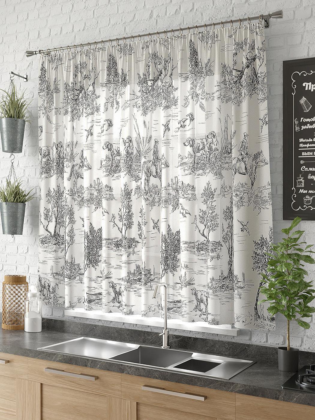 

Тюль AT HOME / шторы в комнату 300х150 см / Хантис, 533494