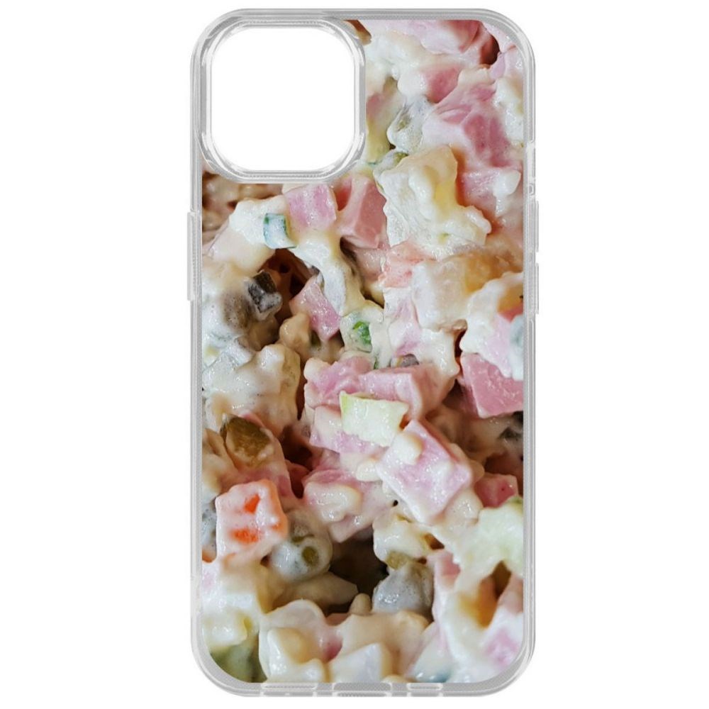 

Чехол-накладка Krutoff Clear Case Оливье для iPhone 14