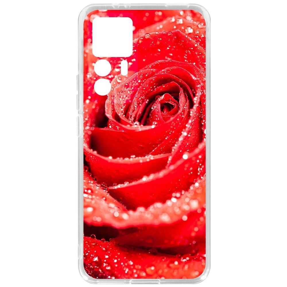 

Чехол-накладка Кейс Роза для Xiaomi 12T Pro, Прозрачный