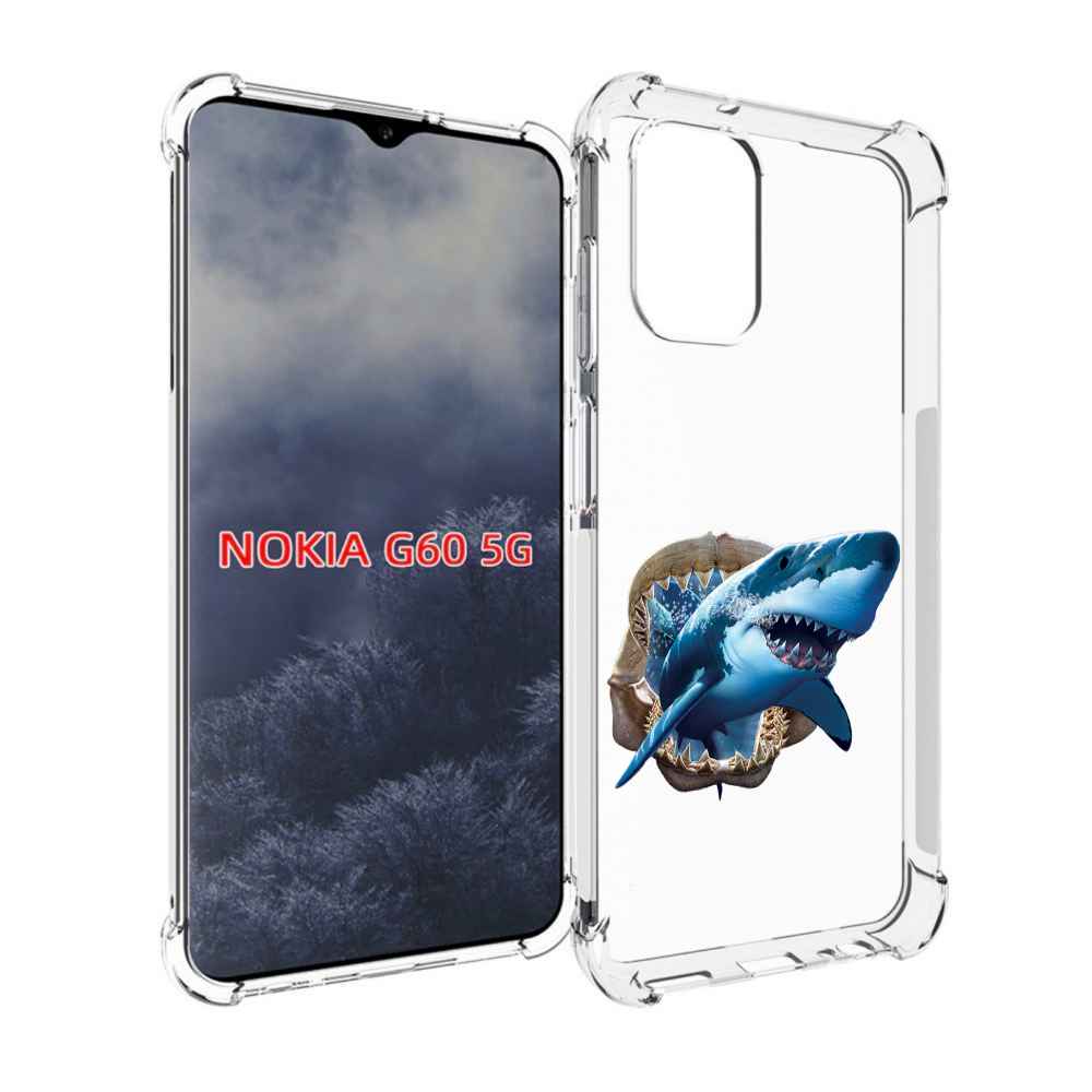 

Чехол MyPads челюсти для Nokia G60 5G, Прозрачный, Tocco