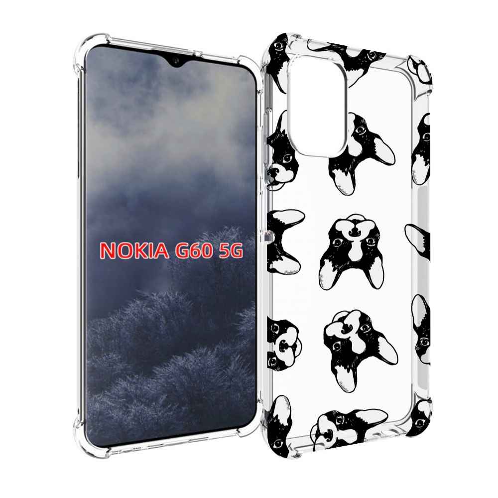 

Чехол MyPads черно белые собачки для Nokia G60 5G, Прозрачный, Tocco