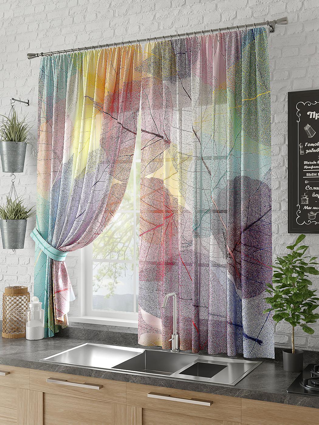 

Тюль AT HOME / шторы в комнату 150х180 см / Раблин, 930318