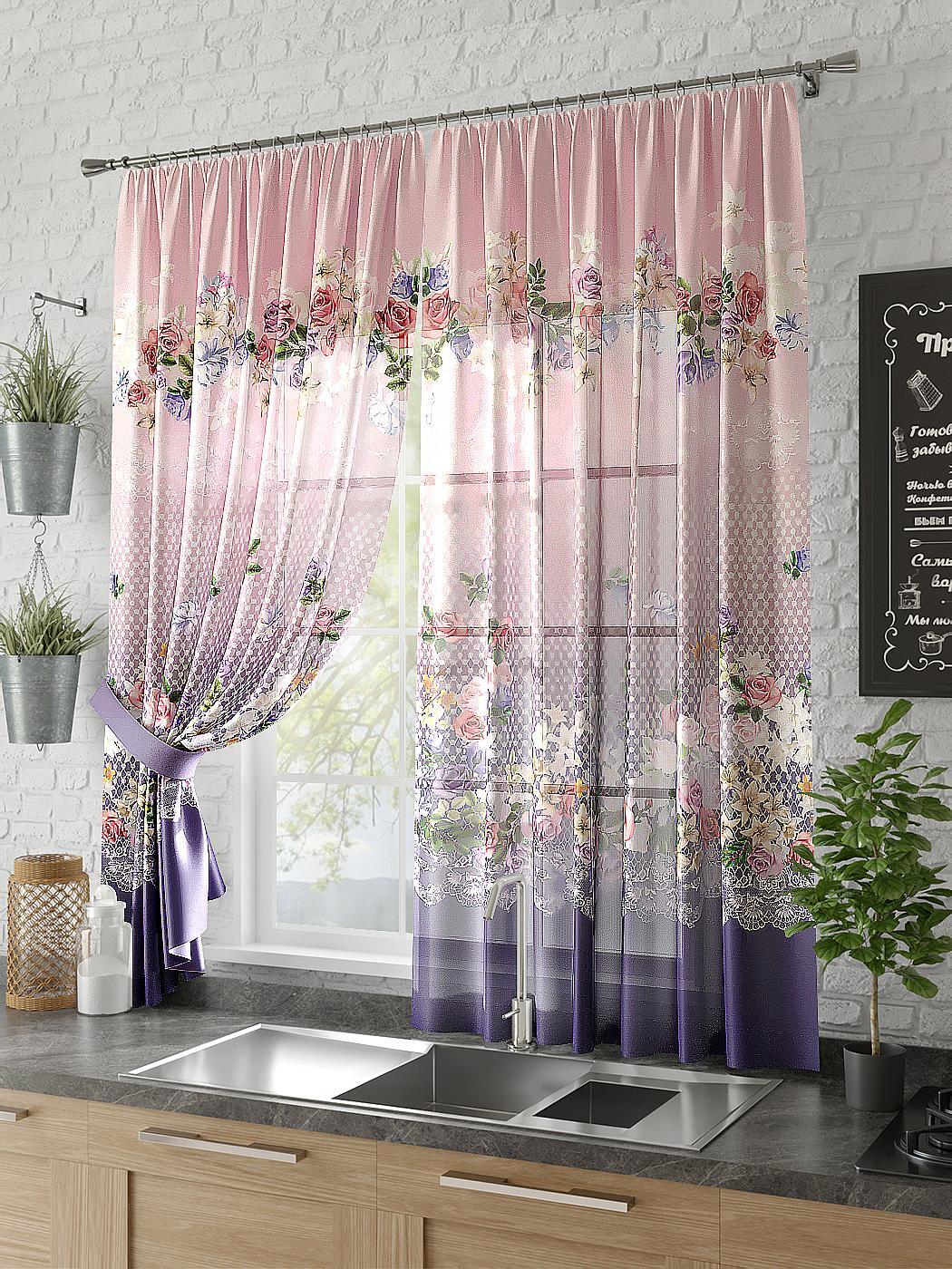 

Тюль AT HOME / шторы в комнату 150х180 см / Илаида, 930470