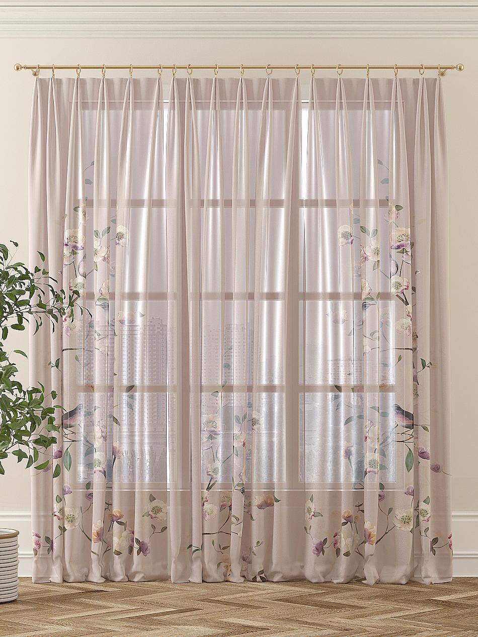 

Тюль для комнаты AT HOME / Вуаль 450х280 см / Ютис, 973134
