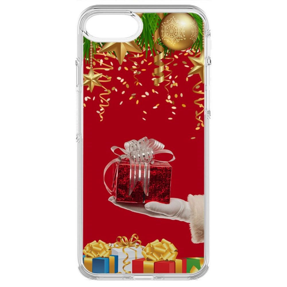 

Чехол-накладка Krutoff Clear Case Подарки для iPhone SE 2020