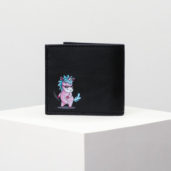

Портмоне женское Pinky unicorn черное, Черный, Pinky unicorn