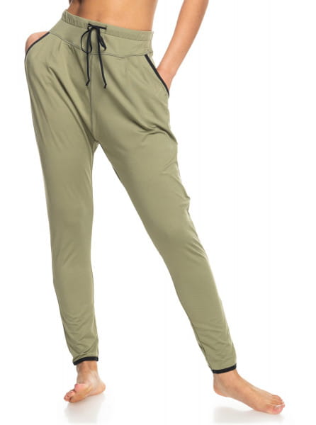 фото Спортивные брюки женские roxy erjnp03395 зеленые l