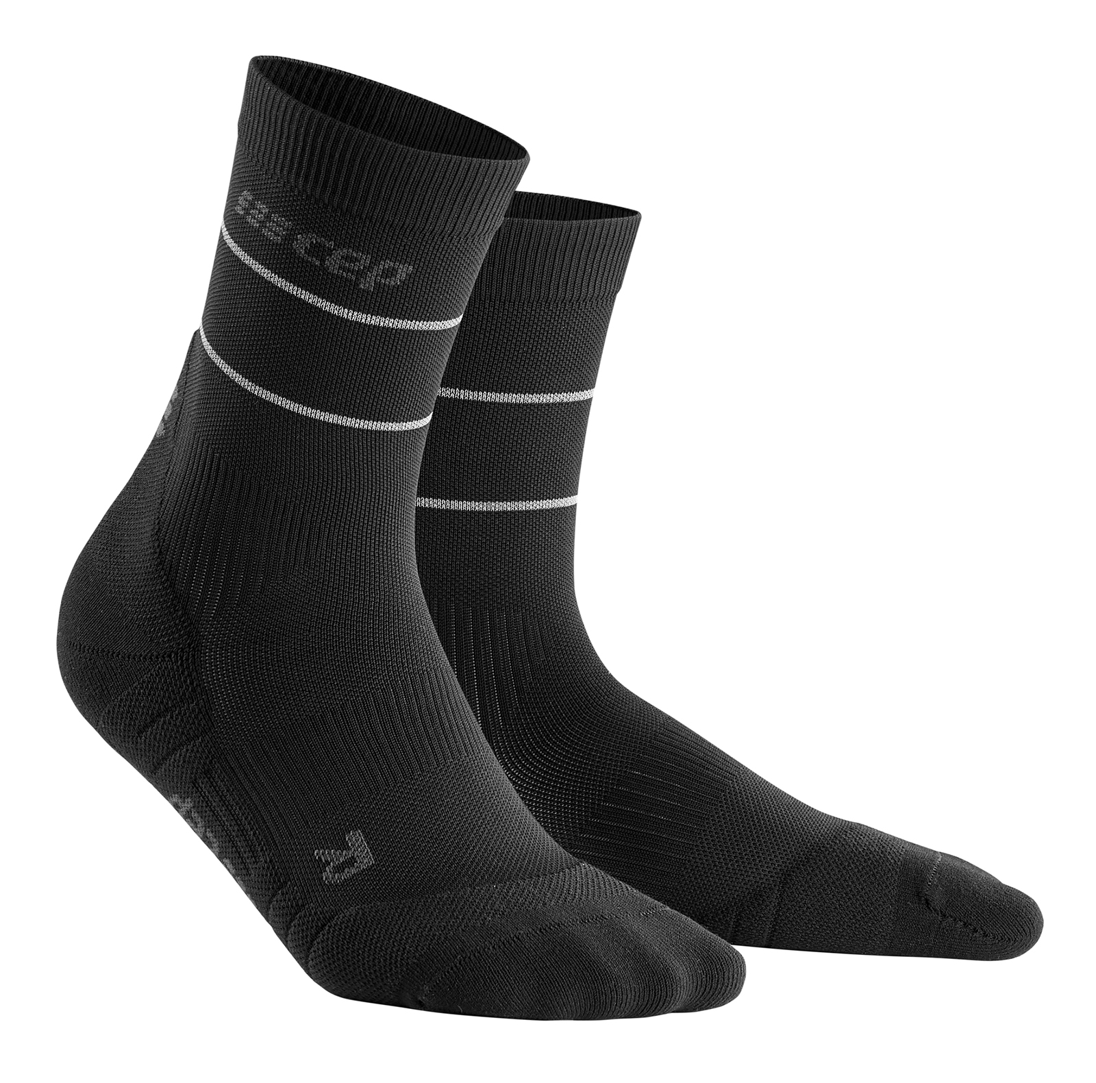 фото Носки cep reflective crew socks c103r черные iii