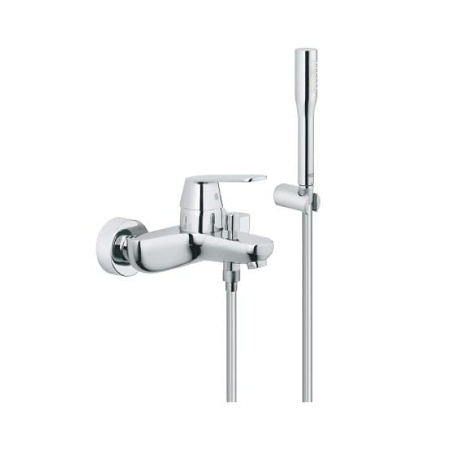 фото Смеситель для ванны с душевым гарнитуром grohe eurosmart cosmopolitan хром (32832000)