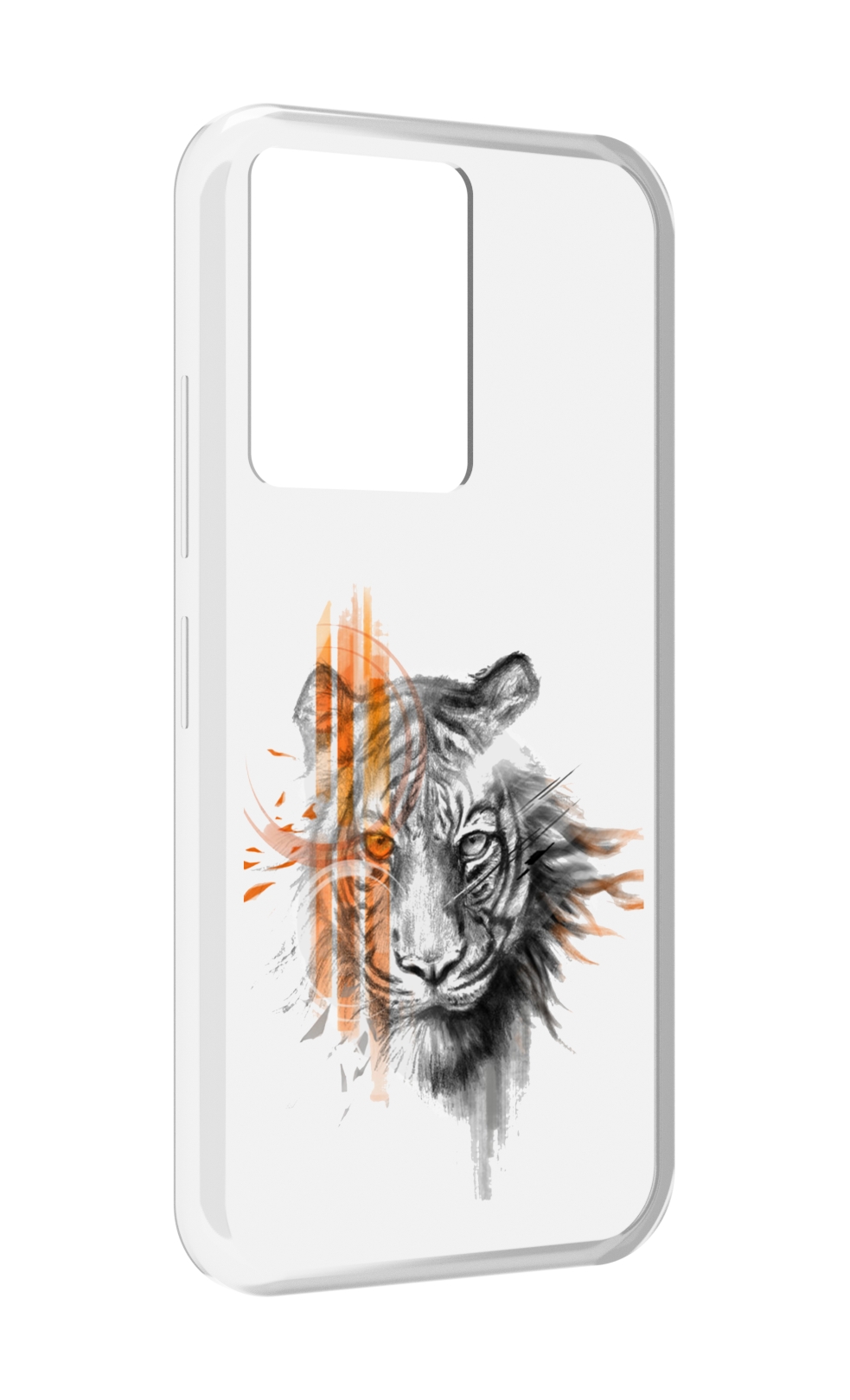 

Чехол MyPads огненный тигр для Infinix Note 12 5G X671 / Note 12 Pro 5G, Прозрачный, Tocco