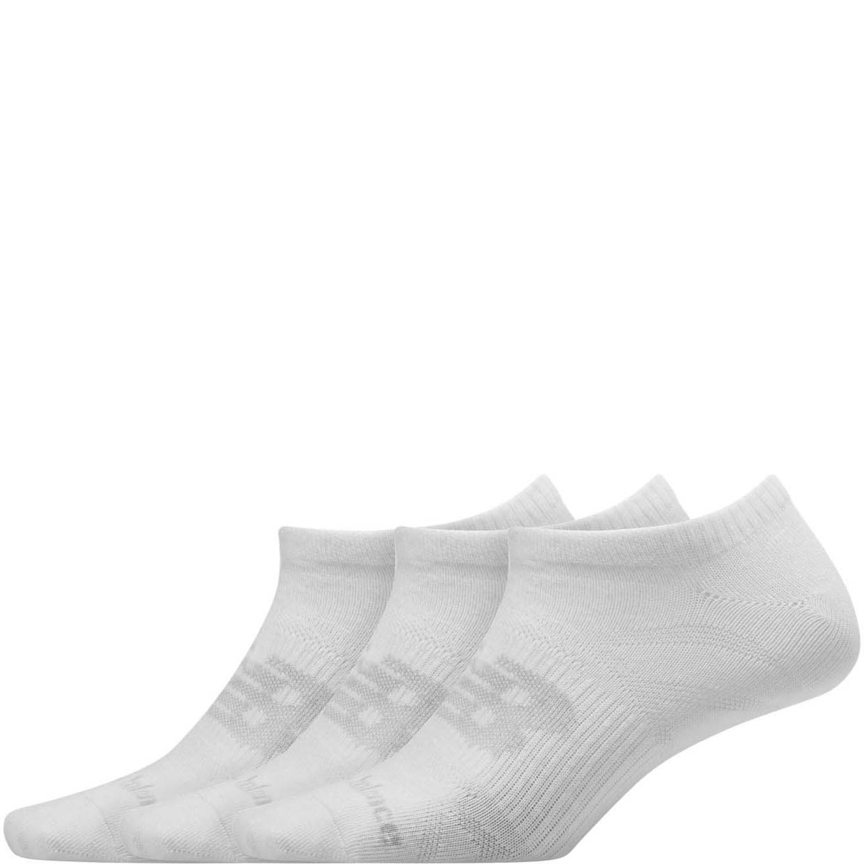 фото Носки new balance unisex flat knit no show sock 3 pair серые l