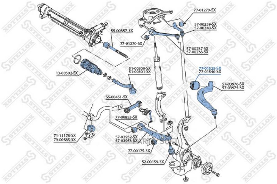 

STELLOX Сайлентблок STELLOX 7701523sx