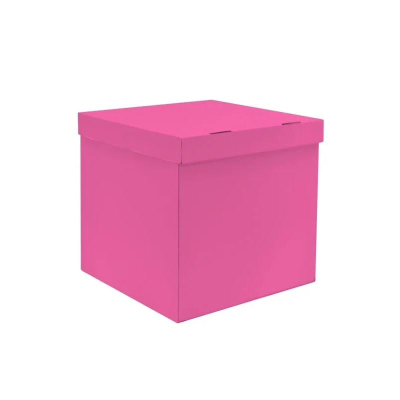 Коробка сюрприз для воздушных шаров МОСШАР, 60х60х60 см, розовая