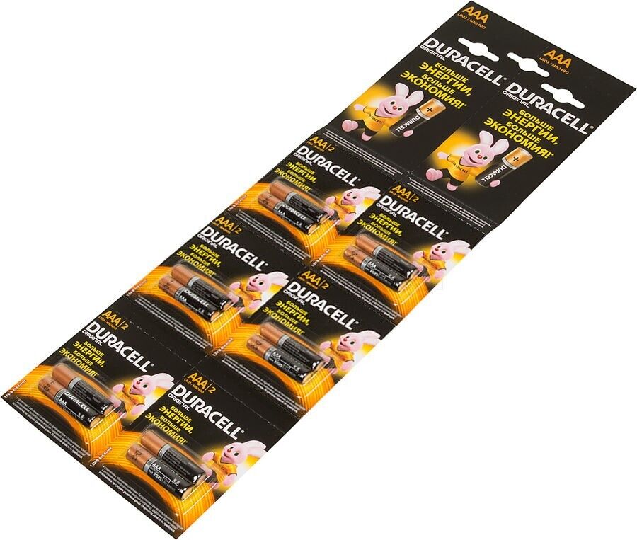 

Батарейка Duracell AAA LR03-2BL Basic 6*2 12 шт/лист, AAA LR03-2BL Basic 6*2 (12 шт/лист)
