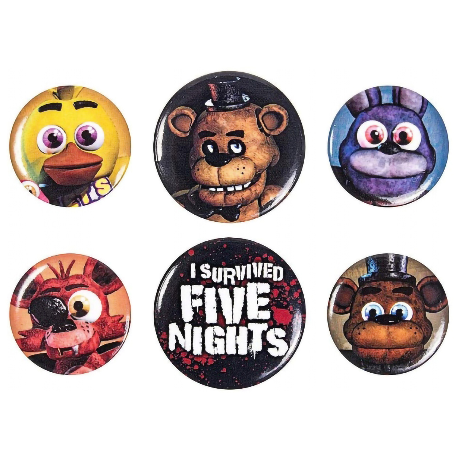 Набор значков ABYstyle Five Nights At Freddys BP0700 6 шт 899₽