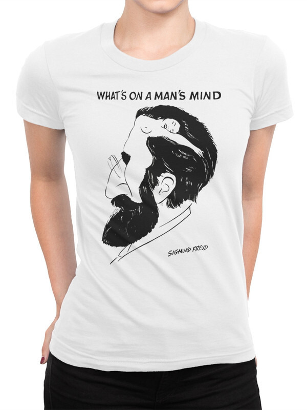 

Футболка женская DreamShirts Studio Зигмунд Фрейд 348-freud-1 белая M, Белый, Зигмунд Фрейд 348-freud-1