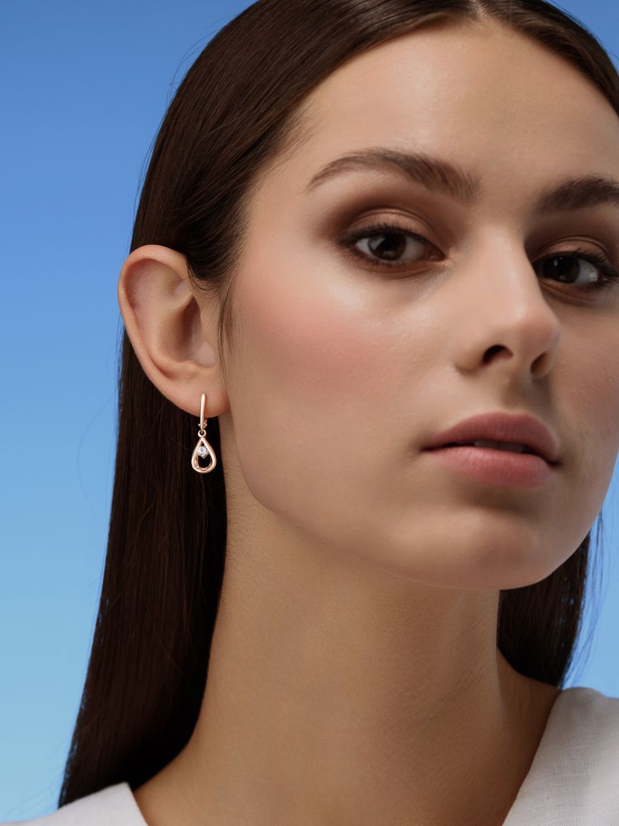 

Серьги из золота Zlato Z2-10007в, фианит, Z2-10007в