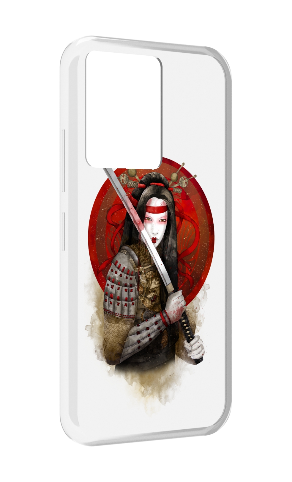 

Чехол MyPads рисованная девушка с катаной для Infinix Note 12 5G X671 / Note 12 Pro 5G, Прозрачный, Tocco