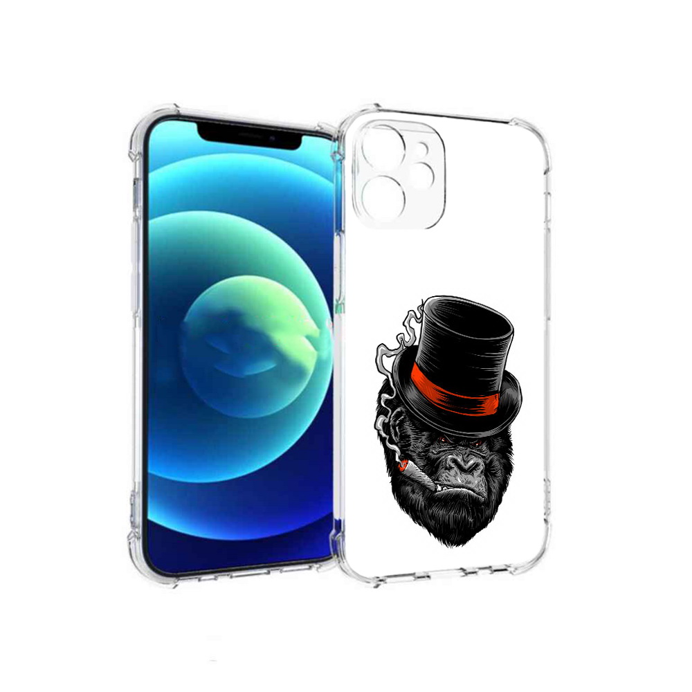 

Чехол MyPads Tocco для Apple iPhone 12 mini дизайнерская горилла (PT157566.610.431), Прозрачный, Tocco