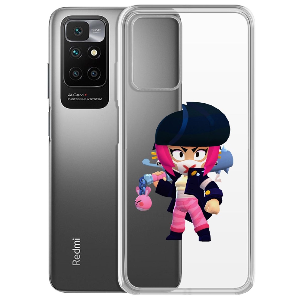 Чехол-накладка Brawl Stars-Ужасная Биби для Xiaomi Redmi 10