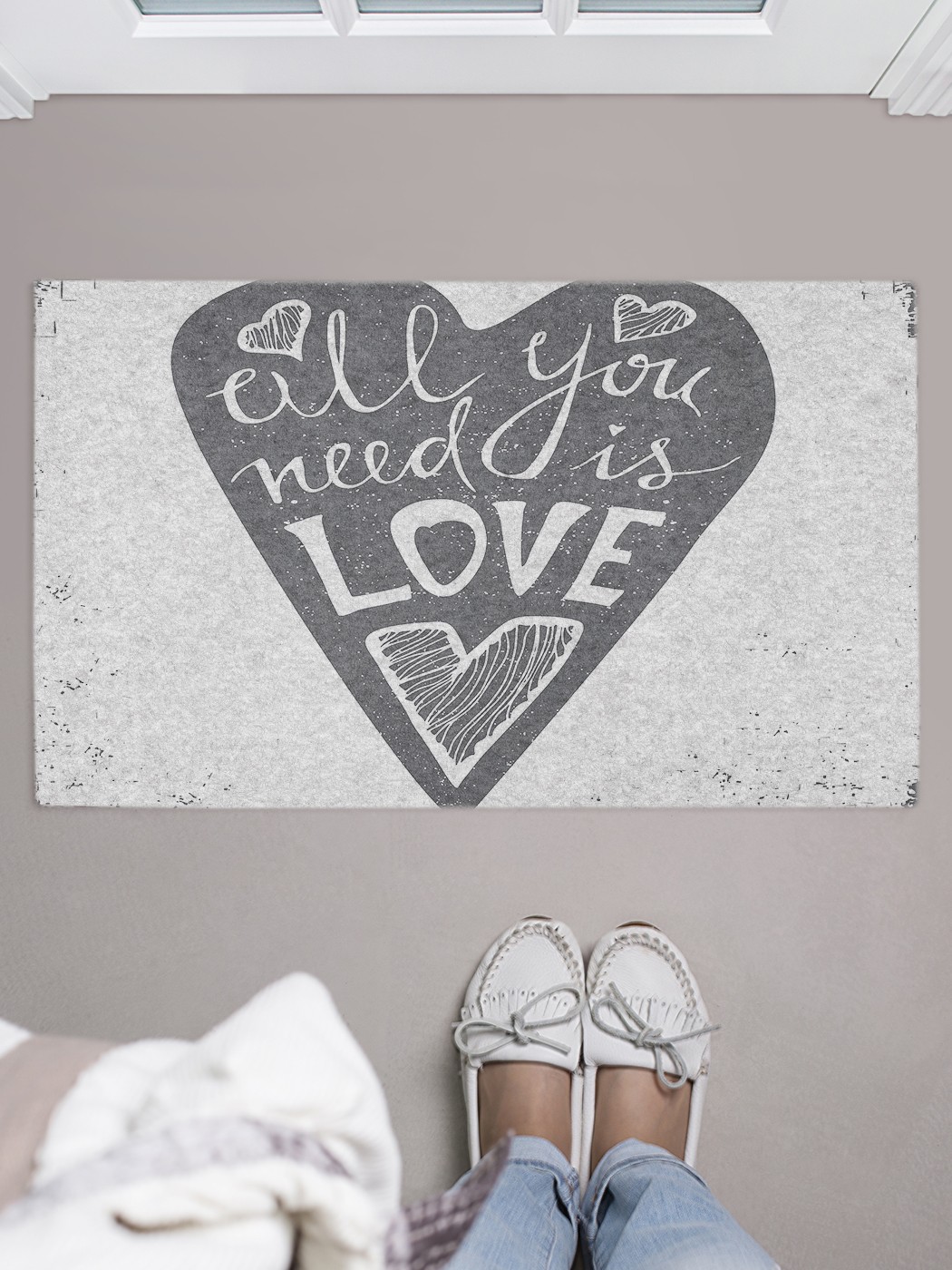 

Придверный коврик в прихожую для обуви, на резиновой основе, 75x45 см door_66079 JoyArty