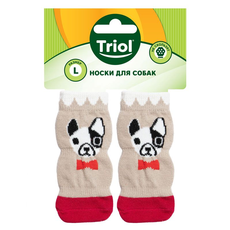 Носки для собак Triol размер L, 2 шт в ассортименте