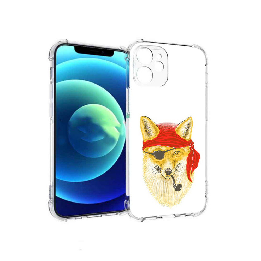 

Чехол MyPads Tocco для Apple iPhone 12 mini лиса-пират (PT157566.610.440), Прозрачный, Tocco