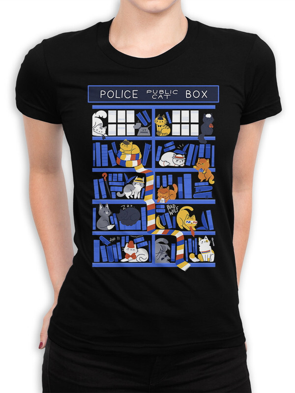 

Футболка женская DreamShirts Studio Доктор Кто - Котики 351-doctorwhocat-1 черная M, Черный, Доктор Кто - Котики 351-doctorwhocat-1