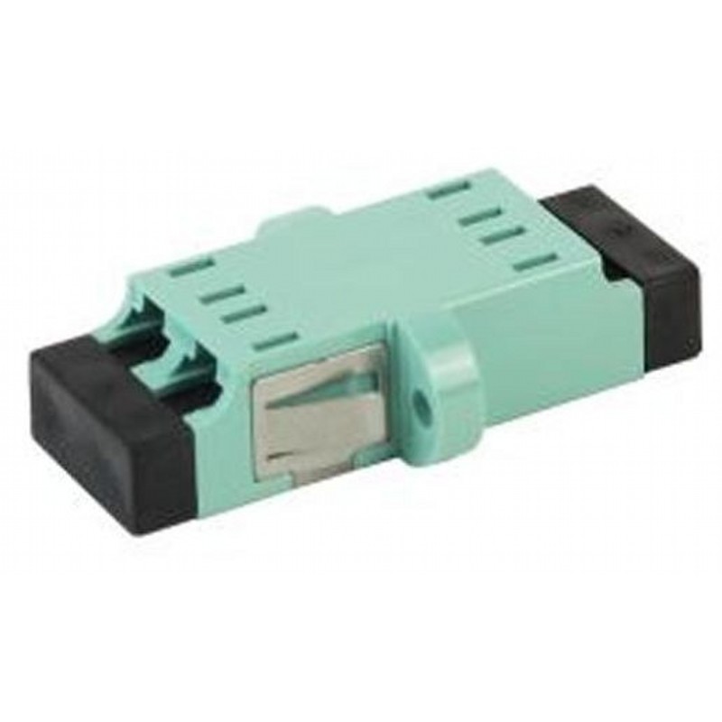 Адаптер LC-LC Duplex, Втулка: керамика, Цвет: морской волны, Тип: MM LC Duplex Adapter, Ce