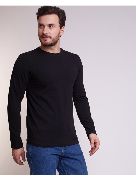 

Лонгслив мужской Uzcotton UZ-L-Vz-EL черный 6XL, UZ-L-Vz-EL