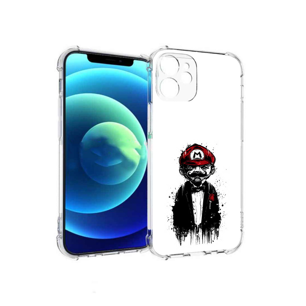 

Чехол MyPads Tocco для Apple iPhone 12 mini марио (PT157566.610.458), Прозрачный, Tocco