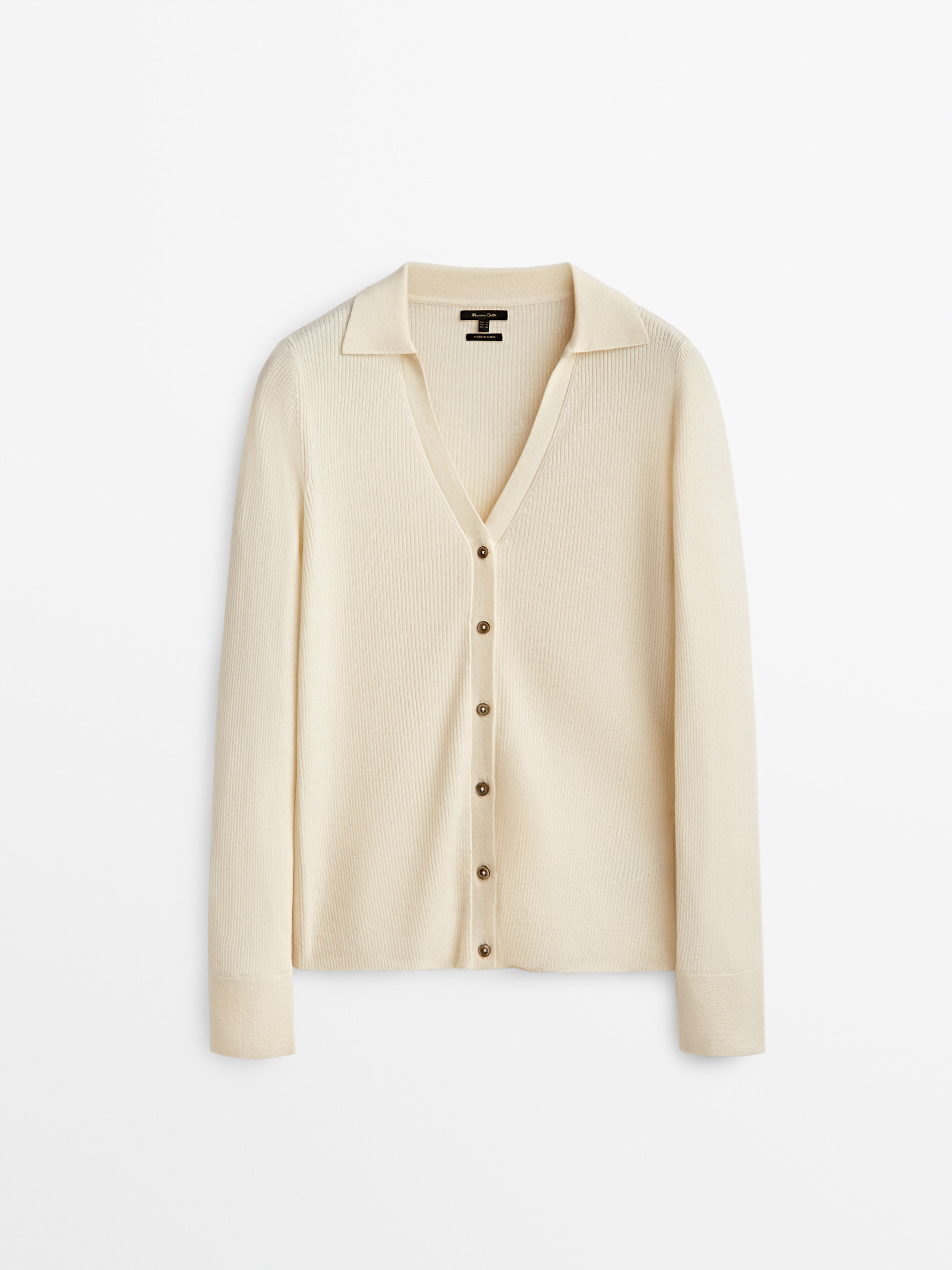 

Кардиган женский Massimo Dutti 05612615712 белый L, 05612615712